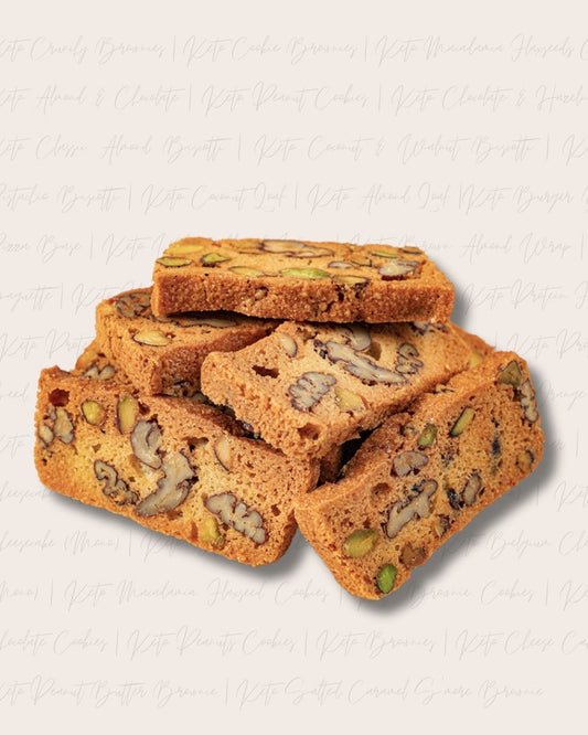 Keto Pecan & Pistachio Biscotti (Macros per slice) 6 Pieces / Order