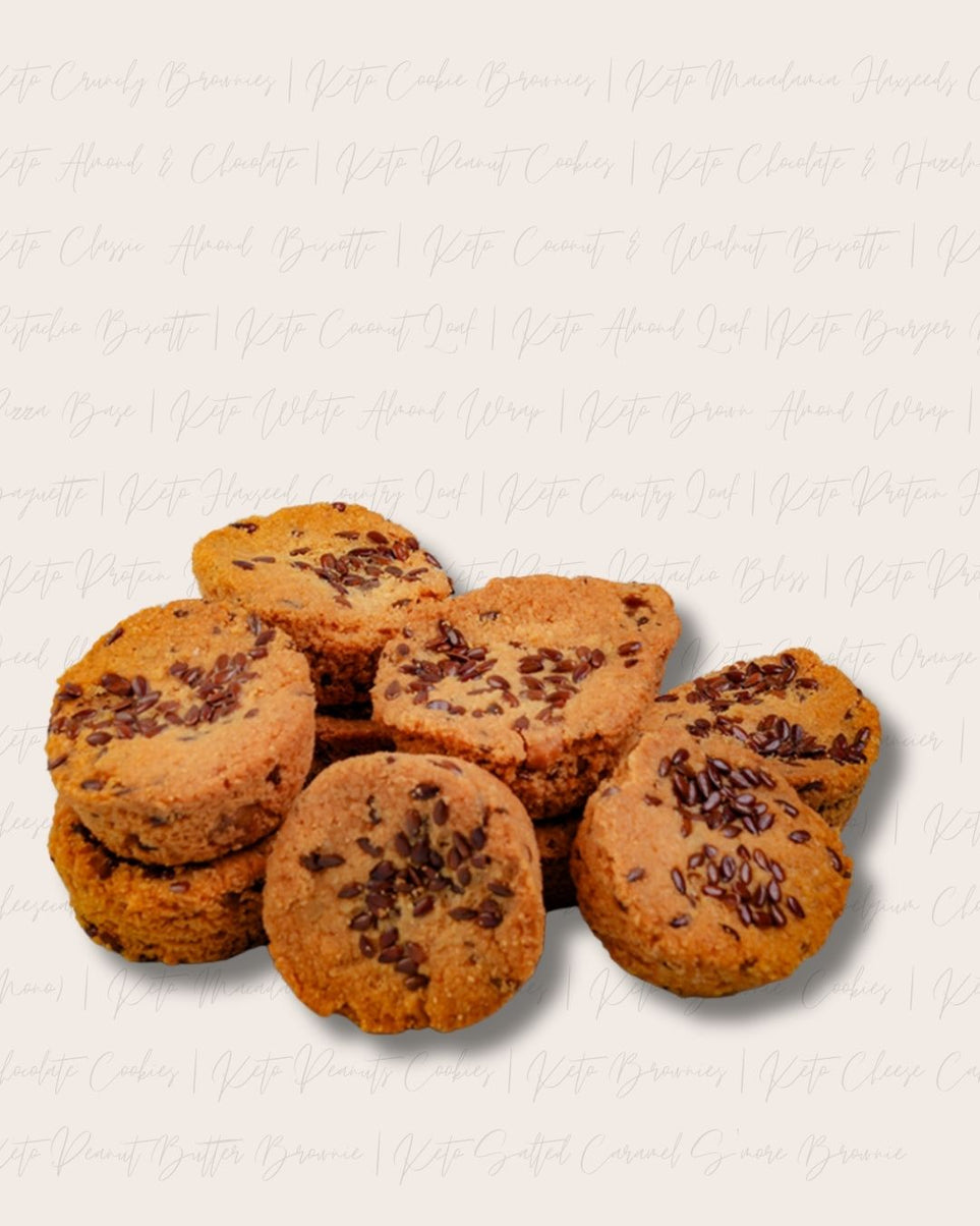 Keto Macadamia Flaxseeds Cookies 10 Pieces / Order